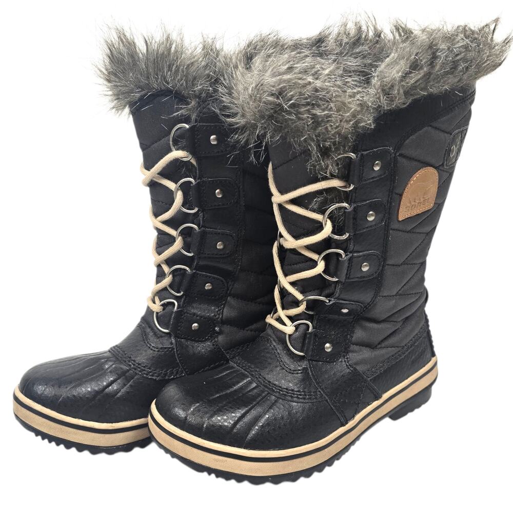 Sorel Tofino II Womens 5 Waterproof Snow Boots Faux Fur Winter Gorpcore Hiking